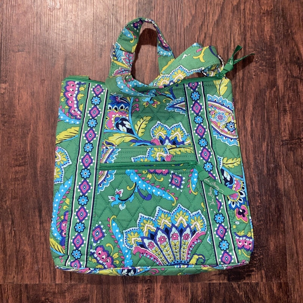 VERA BRADLEY Hipster Cross Body Crossbody Bag Purse EMERALD PAISLEY